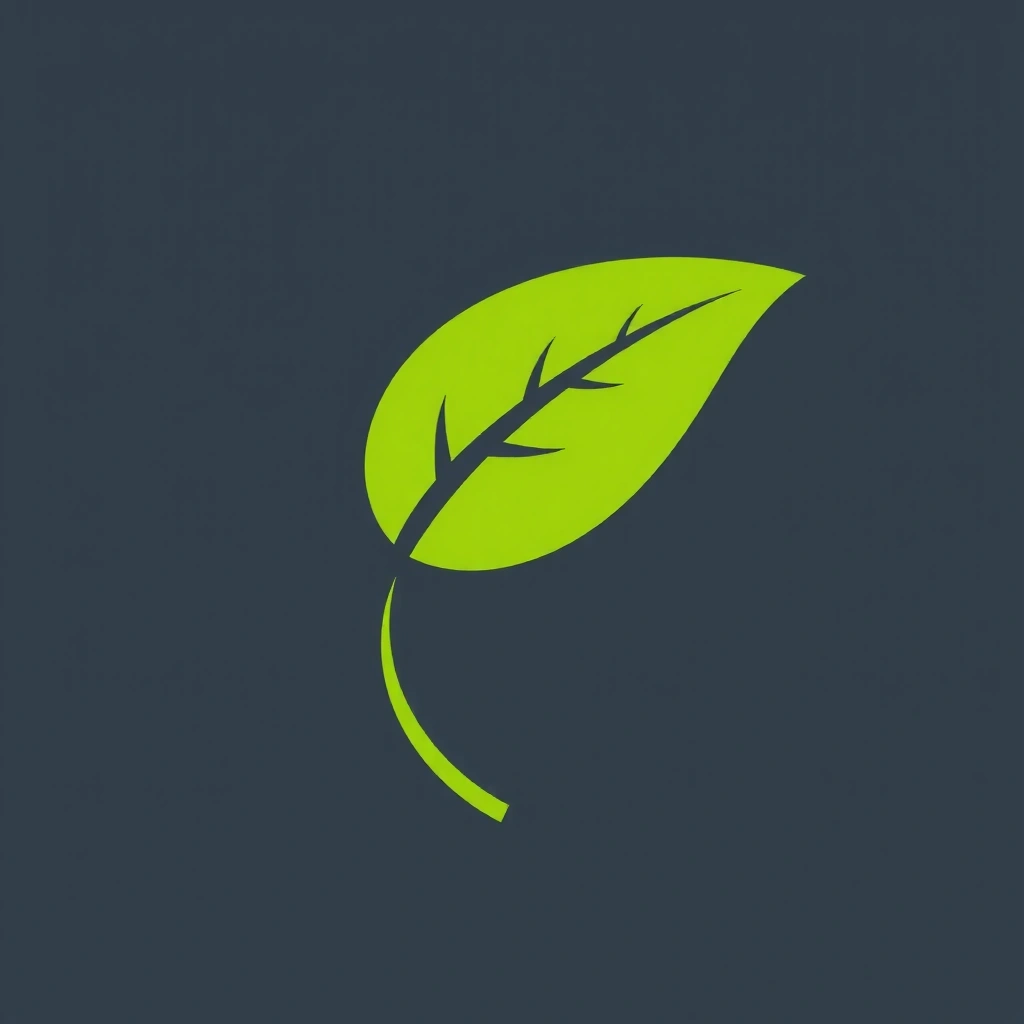 Leaf icon representing naturalness