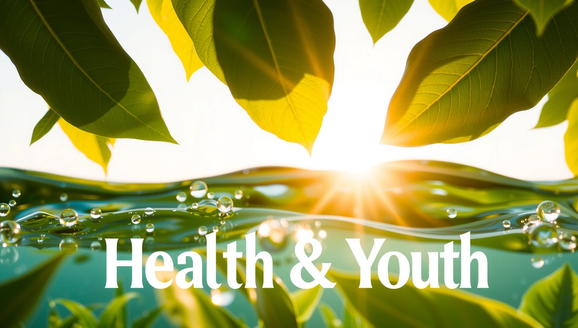 Vibrant natural elements symbolizing health and youth