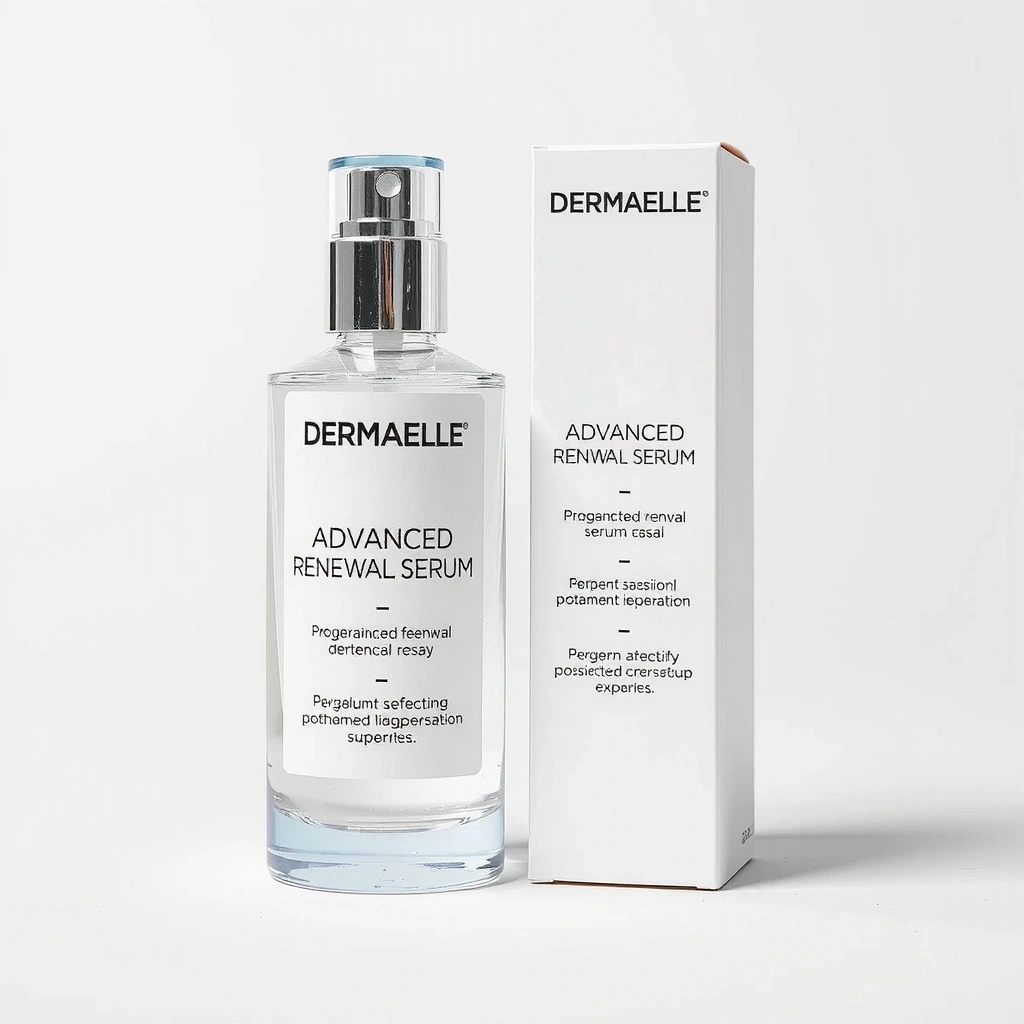 Dermaelle Advanced Renewal Serum packaging box